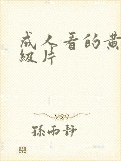 成人看的黄色一级片