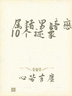 属猪男暗恋你的10个迹象