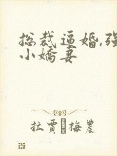 总裁逼婚,强宠小娇妻