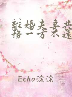 离婚夫妻共同债务一方不还怎么办