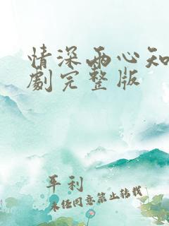 情深两心知电视剧完整版