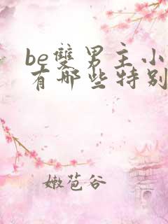 be双男主小说有哪些特别好看的