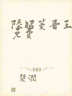 陆昭菱晋王小说免费
