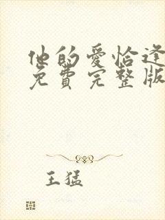 他的爱恰逢其时免费完整版