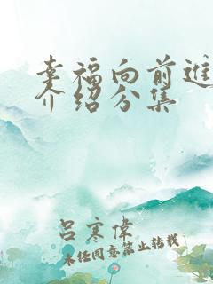 幸福向前进剧情介绍分集