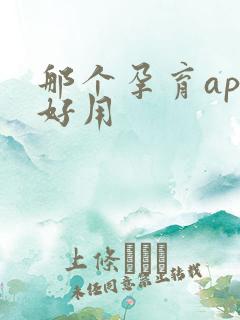 那个孕育app好用