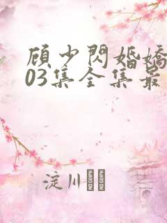 顾少闪婚娇妻103集全集最新章节阅读