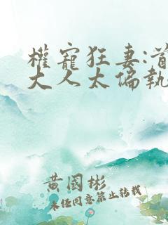 权宠狂妻:首辅大人太偏执