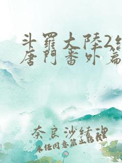 斗罗大陆2绝世唐门番外篇