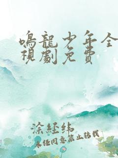 鸣龙少年全集电视剧免费