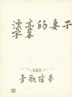 漂亮的妻子中文字幕