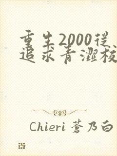 重生2000从追求青涩校花同桌开始 小说在线