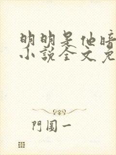 明明是他暗恋我小说全文免费阅读