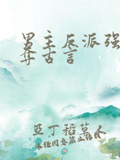 男主反派强取豪夺古言
