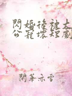 闪婚后被大佬老公宠坏短剧免费全集