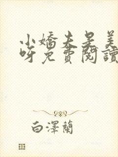 小娇夫是美人攻呀免费阅读