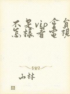 不是vip会员怎样看电视剧