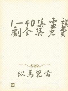1—40集电视剧全集免费观看