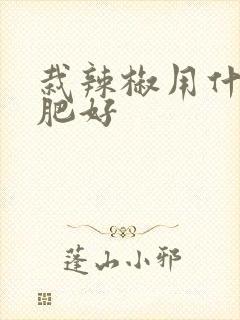 栽辣椒用什么底肥好