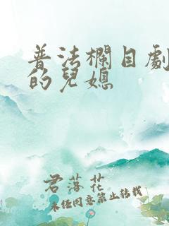 普法栏目剧陌生的儿媳