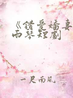 《错爱娇妻》汪雨琴短剧