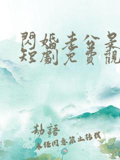 闪婚老公是首富短剧免费观看
