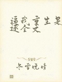 逼我重生是吧程逐全文