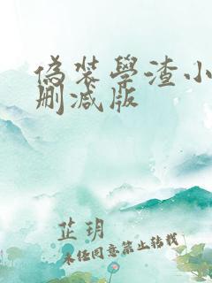 伪装学渣小说无删减版