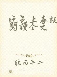 晚色上春枝免费阅读全文