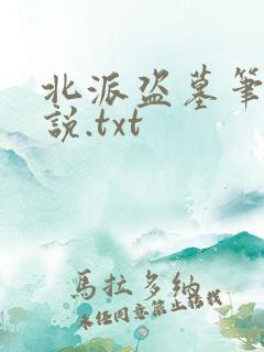 北派盗墓笔记小说.txt