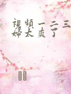 视频一二三区少妇太爽了
