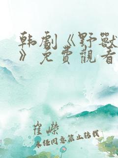 韩剧《野兽面孔》免费观看中文版