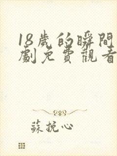 18岁的瞬间韩剧免费观看
