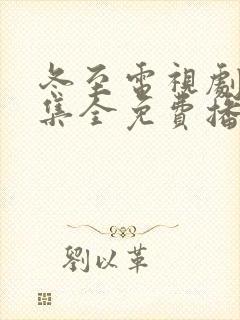 冬至电视剧36集全免费播放
