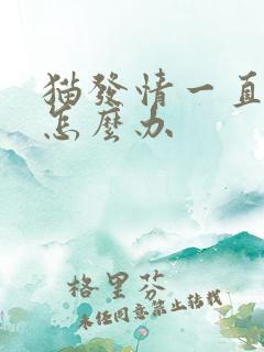 猫发情一直乱尿怎么办