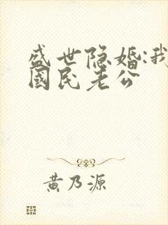 盛世隐婚:我的国民老公