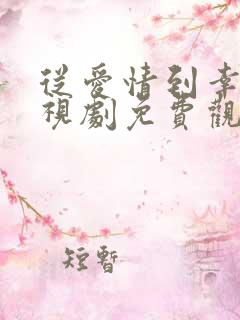 从爱情到幸福电视剧免费观看高清