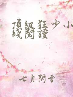 顶级狂少小说在线阅读