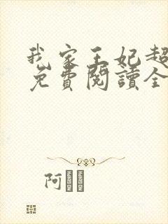 我家王妃超凶的免费阅读全文