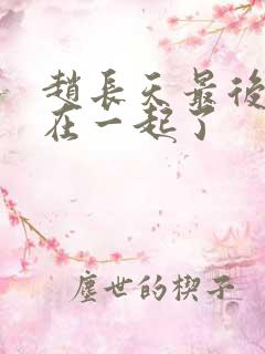 赵长天最后和谁在一起了