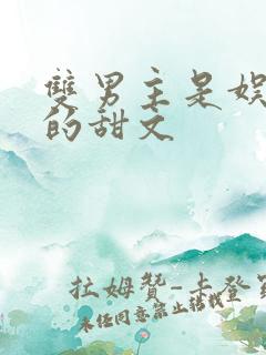 双男主是娱乐圈的甜文