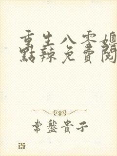 重生八零媳妇有点辣免费阅读全文