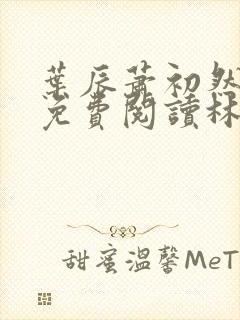 叶辰萧初然小说免费阅读林