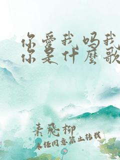 你爱我吗我很爱你是什么歌