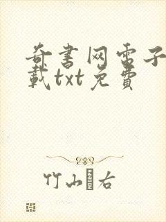 奇书网电子书下载txt免费