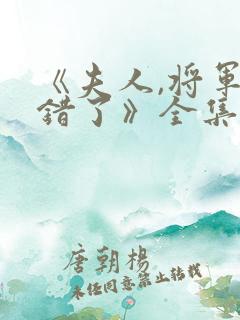 《夫人,将军知错了》全集