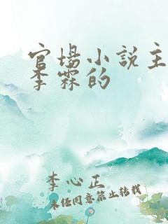 官场小说主角叫李霖的