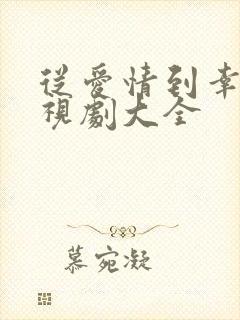 从爱情到幸福电视剧大全
