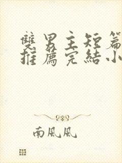 双男主短篇小说推荐完结小甜饼