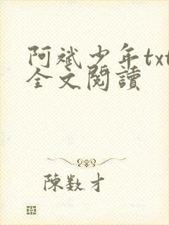 阿斌少年txt全文阅读